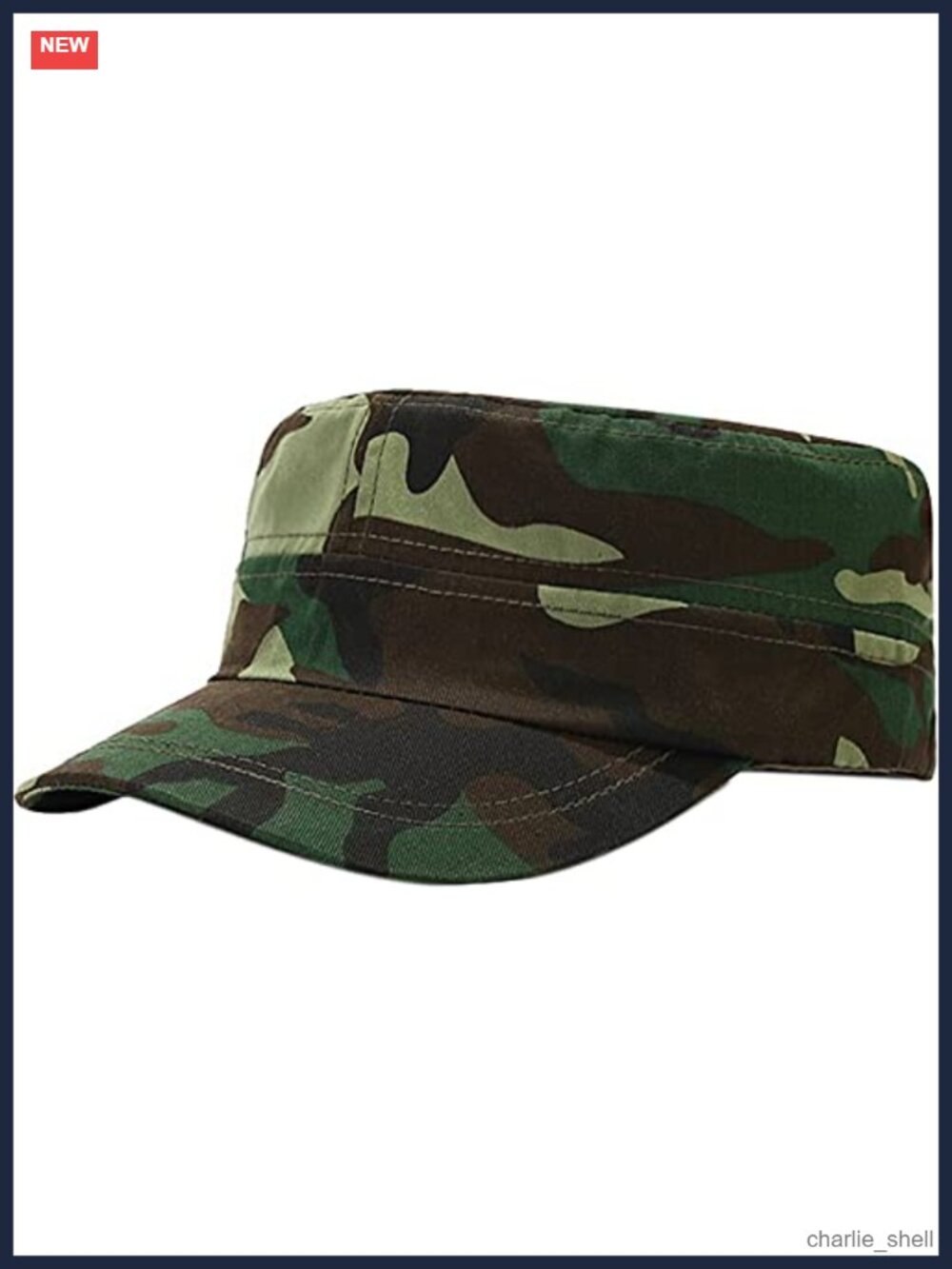 Unisex Cotton Basic Cadet Army Cap Military Style Adjustable Hat